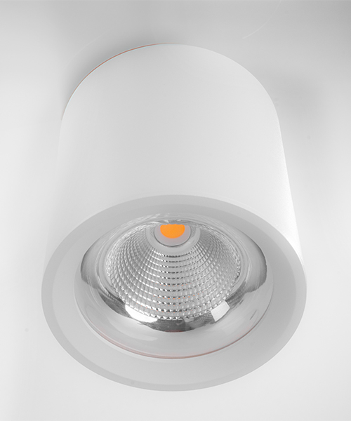 White Cylinder Spot Light - 30W LED - Modern Design for Interiors