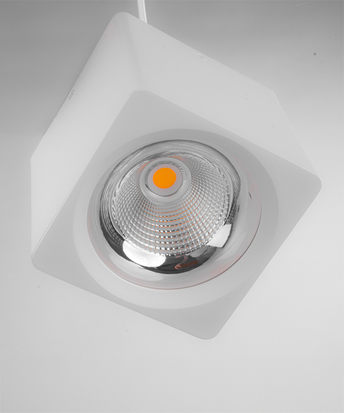 Box Spot Light - 10W LED - Modern Design for Interiors White / Black