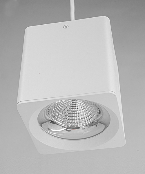 White Cylinder Spot Light - 20W LED - Modern Design for Interiors