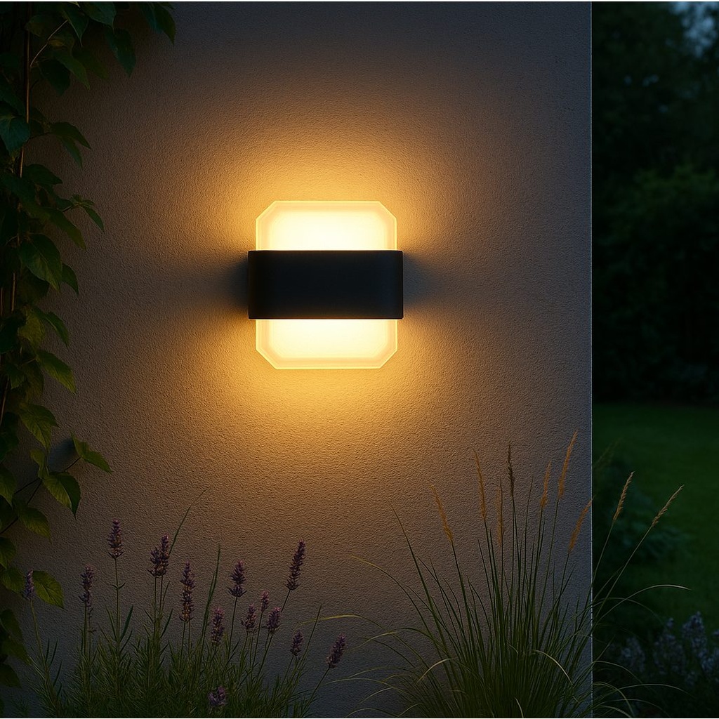 LM-207-39-P Outdoor Acrylic Round Wall Lamp