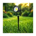 5W Black Outdoor Landscape Spike Spot Light with Cap - Weather-Resistant