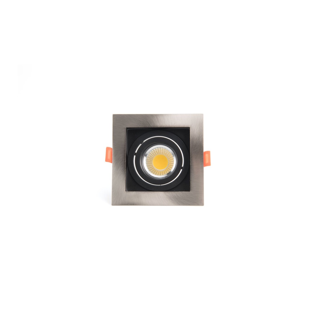 Chrome & Black Single Spotlight - LM-B03-1MR16-1-Chrome+Inside - 44W Recessed Lighting