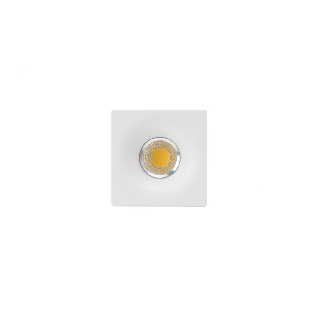 LM-026-Square Single Spot Light - Black / White