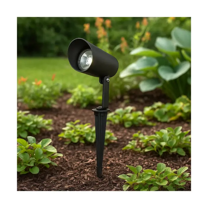 LM-2530-RD مصباح حربة خارجي من الألومنيوم الأسود بقوة 7 أو 12 واط