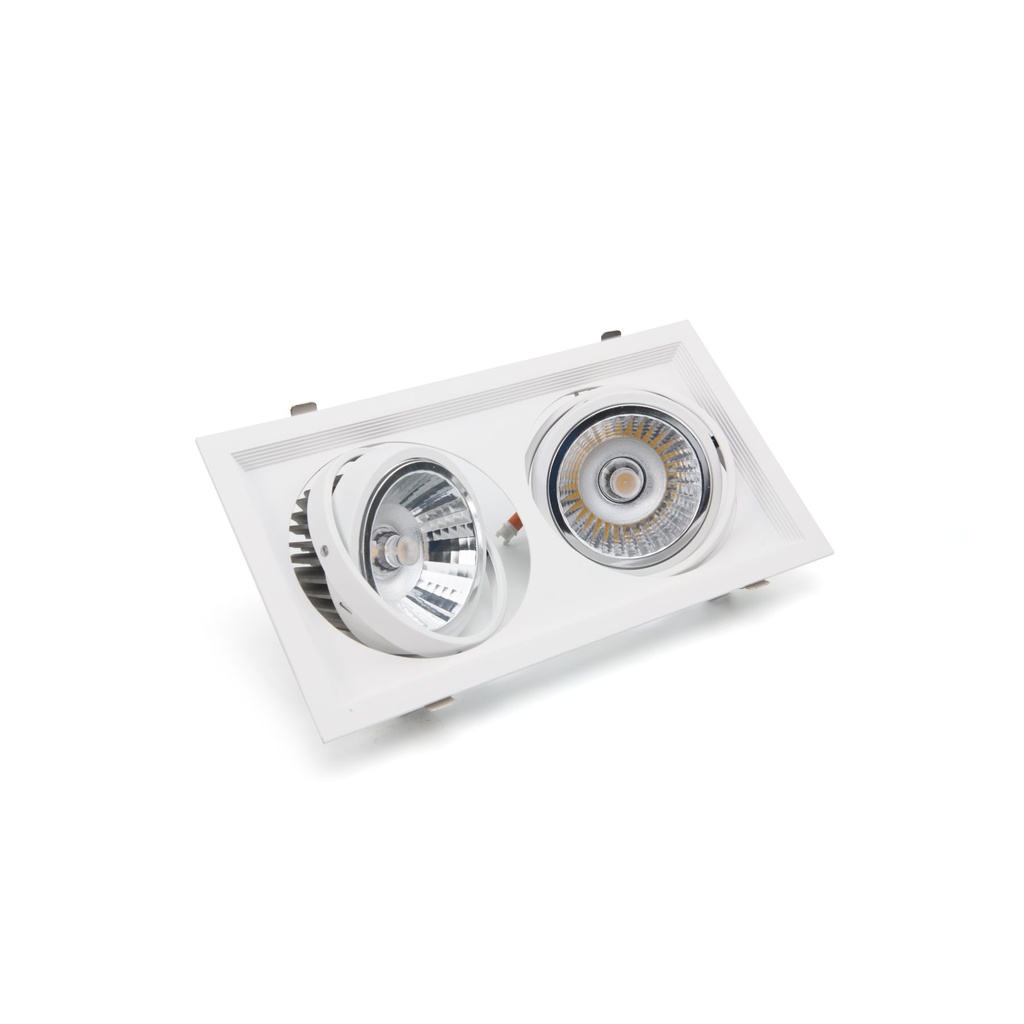 White Double / Tripe Spot Light - 44W