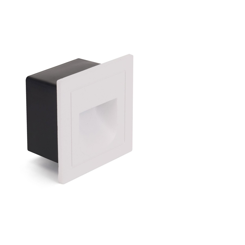 LM-2411 3W Black Square Step Light with SMD LED - Modern and Efficient Black, White and Grey