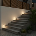 LM-2411 3W Black Square Step Light with SMD LED - Modern and Efficient Black, White and Grey