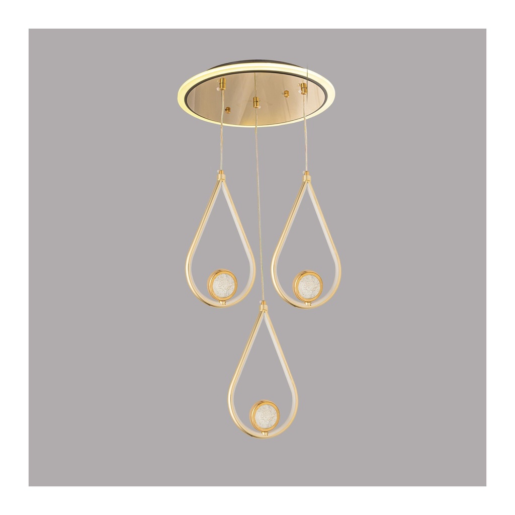 Luminous Teardrop LED Pendant Light – Elegant Crystal Drop Chandelier