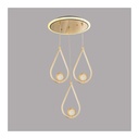 Luminous Teardrop LED Pendant Light – Elegant Crystal Drop Chandelier