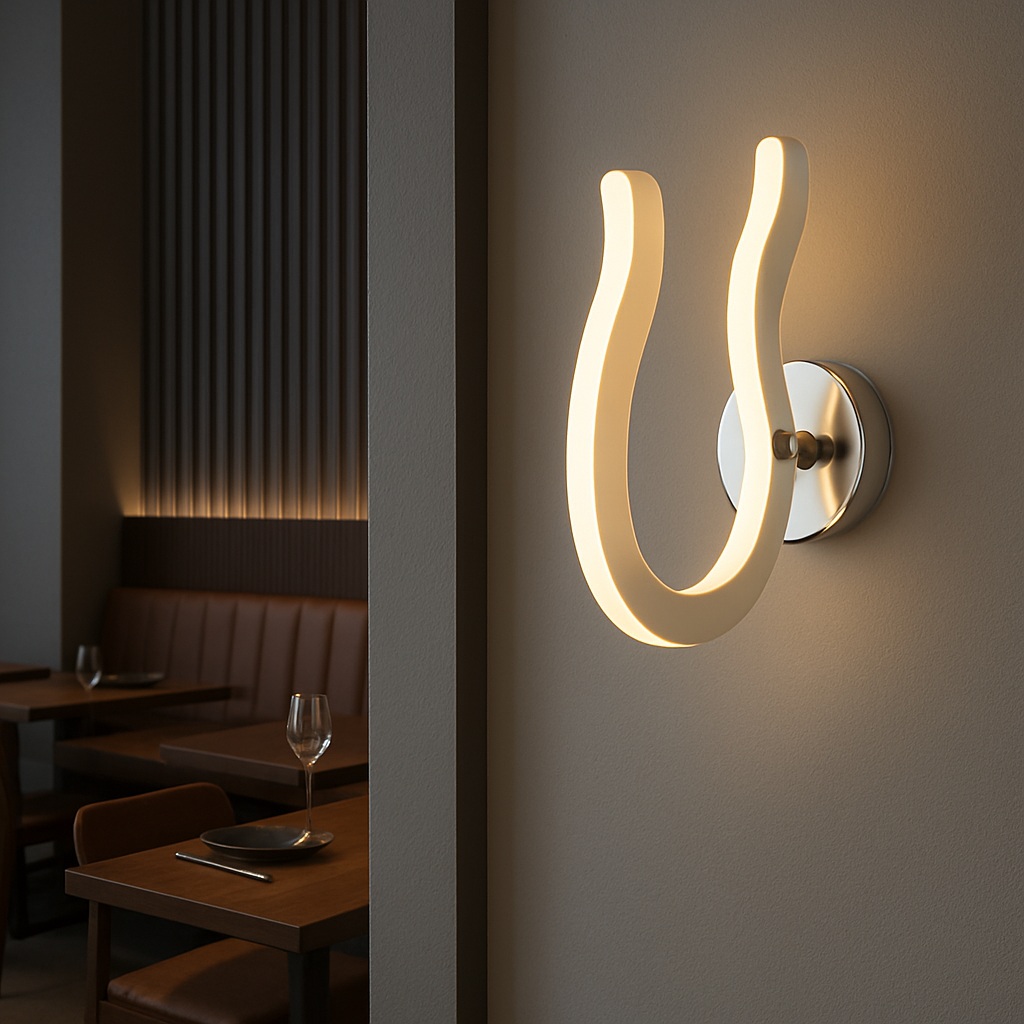 18W Chrome Wall Lamp - 3000K Warm