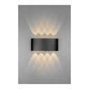 Quad-Direction Outdoor Wall Lamp - 8x1W LED - 3000K Warm