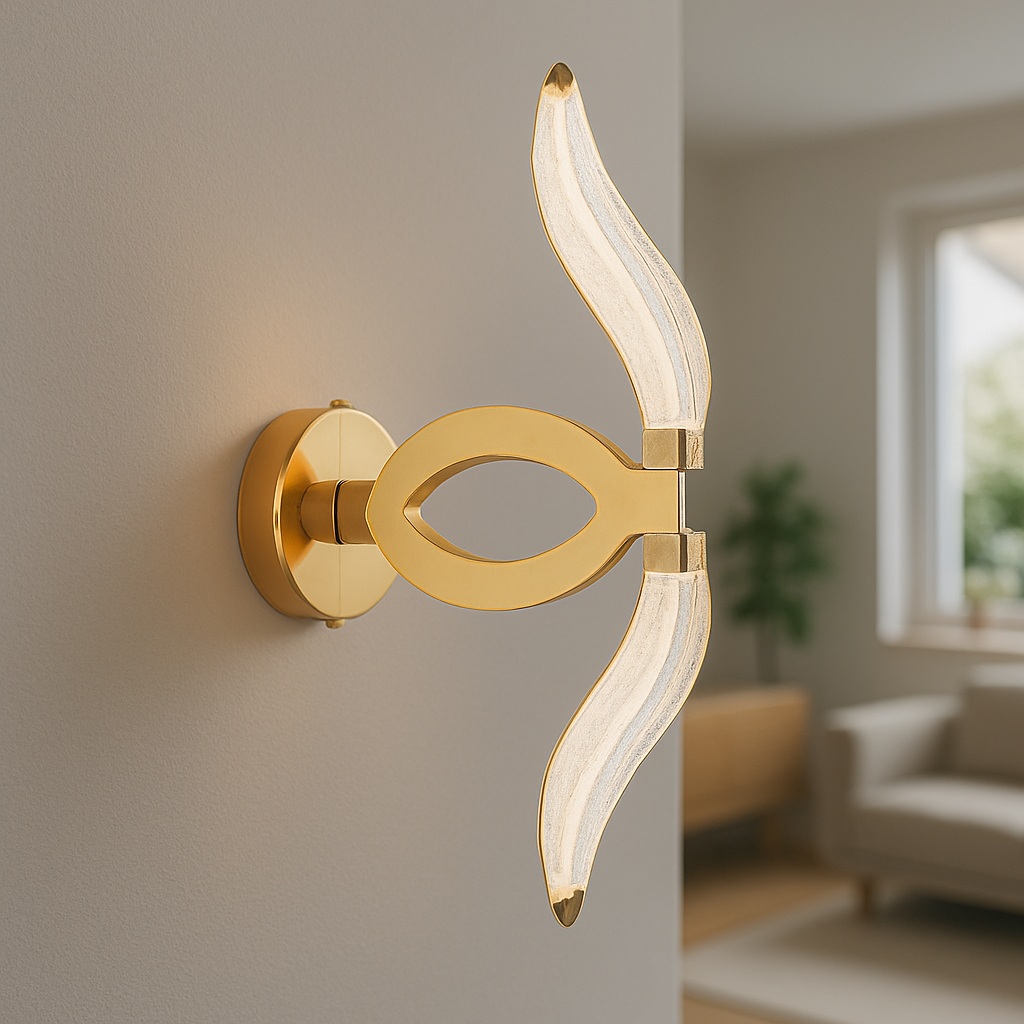 ابليك LED ذهبي، 18 واط، قابل لضبط 3000-6500 كلفن 🔧🌡️