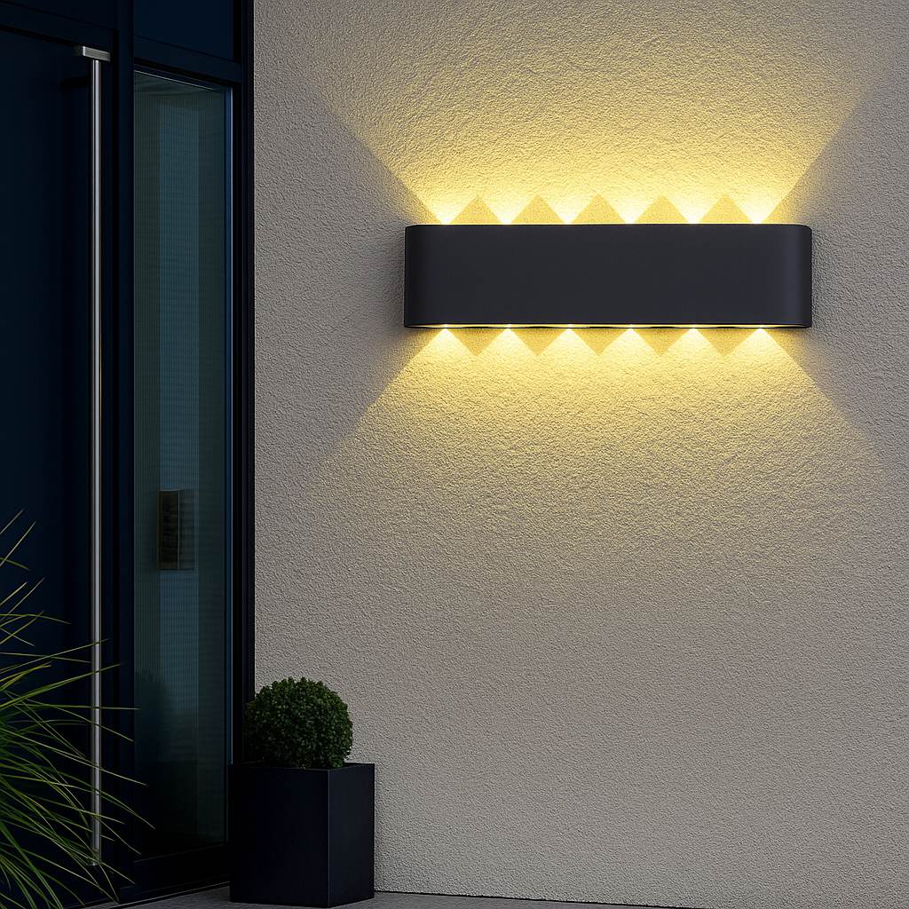 ابليك خارجي بستة اتجاهات - 12x1W LED - اضاءة وورم 3000K