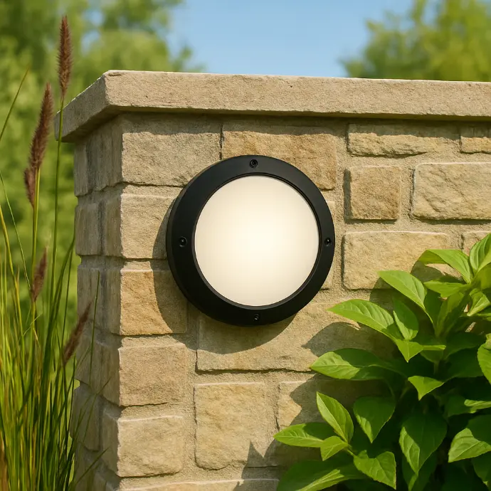 Outdoor Wall Light, 41/8, Red Finish