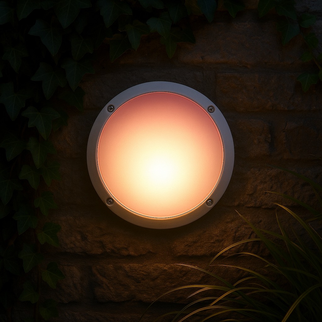 Outdoor Wall Light, 41/8, Red Finish