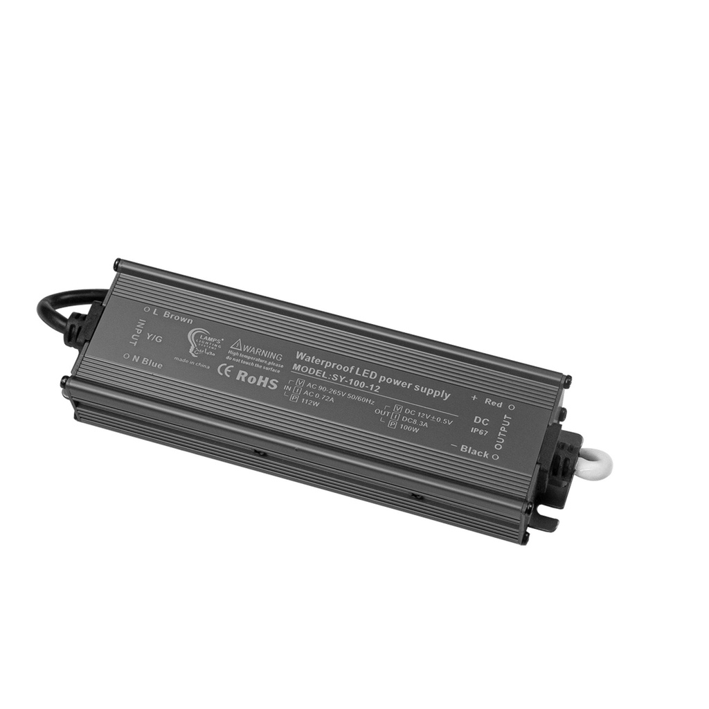 Waterproof LED Power Supply, LM-12V IP68-100W – Reliable & Durable