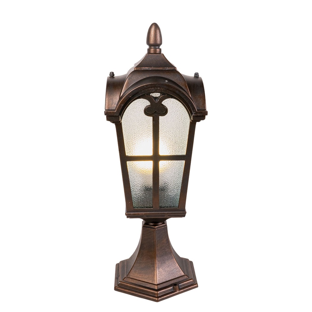 Brass Outdoor Surface-Mount Lantern