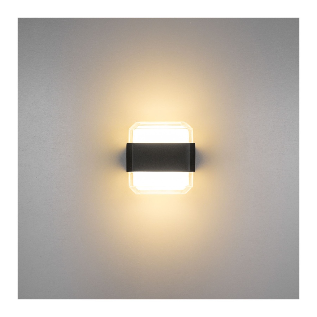 LM-207-38-P Outdoor Glass Square Wall Lamp