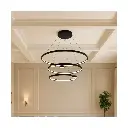 LED Ceiling Light Fixture - Modern Black Pendant Lamp