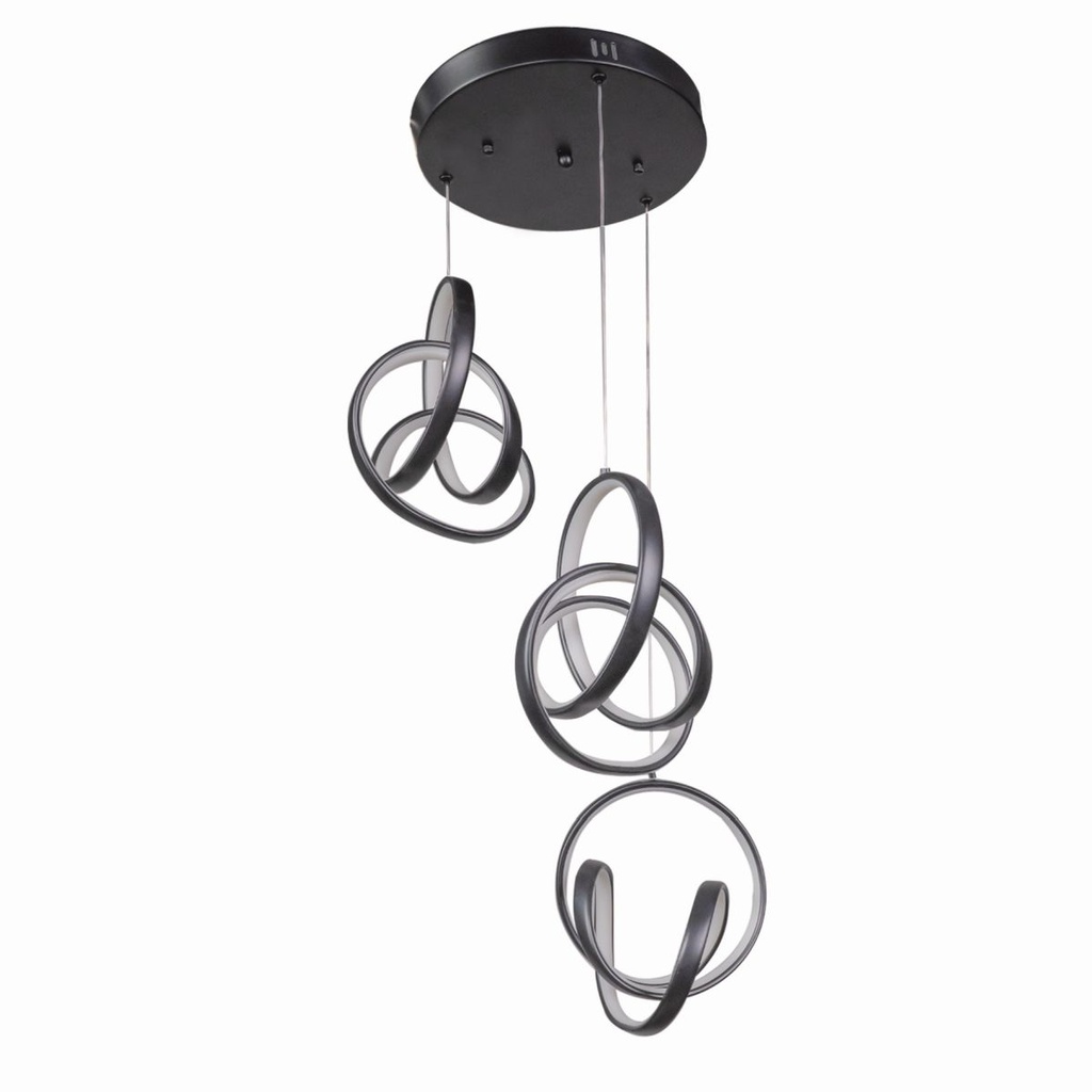 LED Black Pendant Ceiling Light Fixture LM-0058-D35