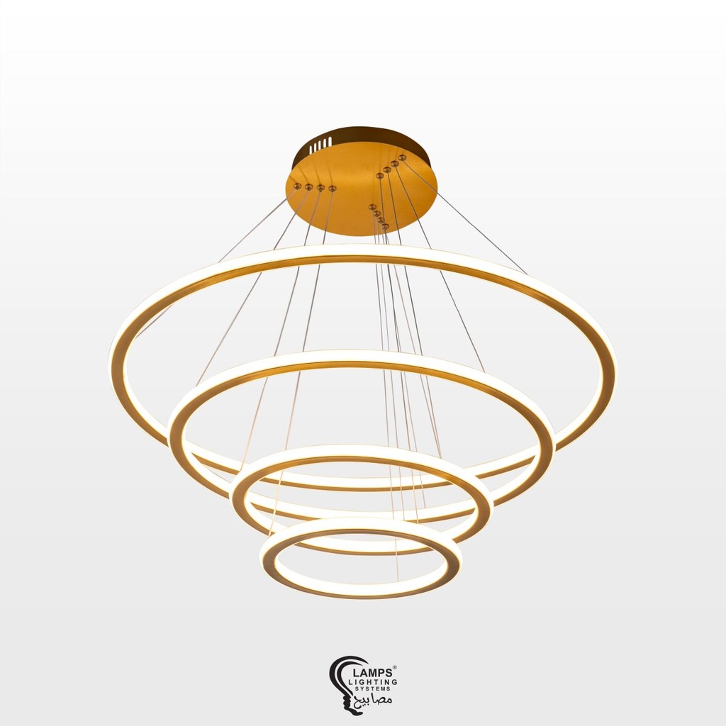 Elegant Gold LED Ceiling Light Fixture