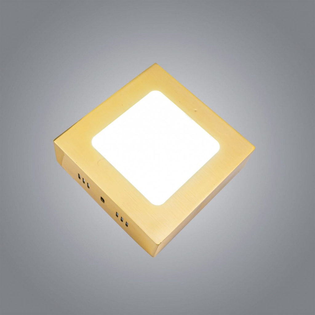6W Square Gold*White Zoom Spot Panel Light 2125