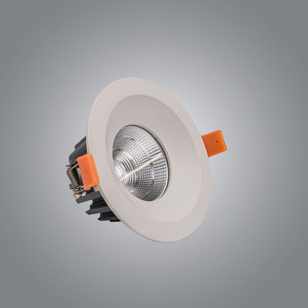 White Round Fixed 15W LED Spotlight Deep Reflector MS4475