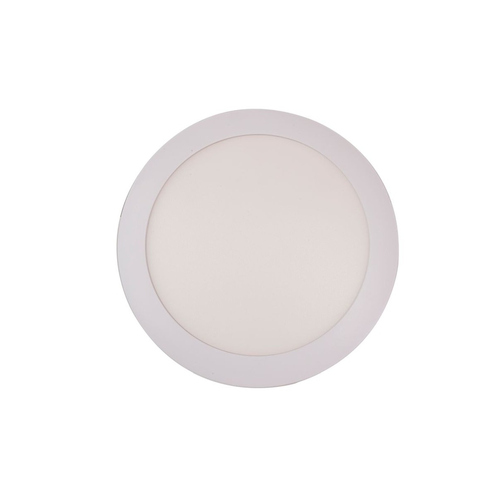 18W Round LED Panel Downlight - White Finish