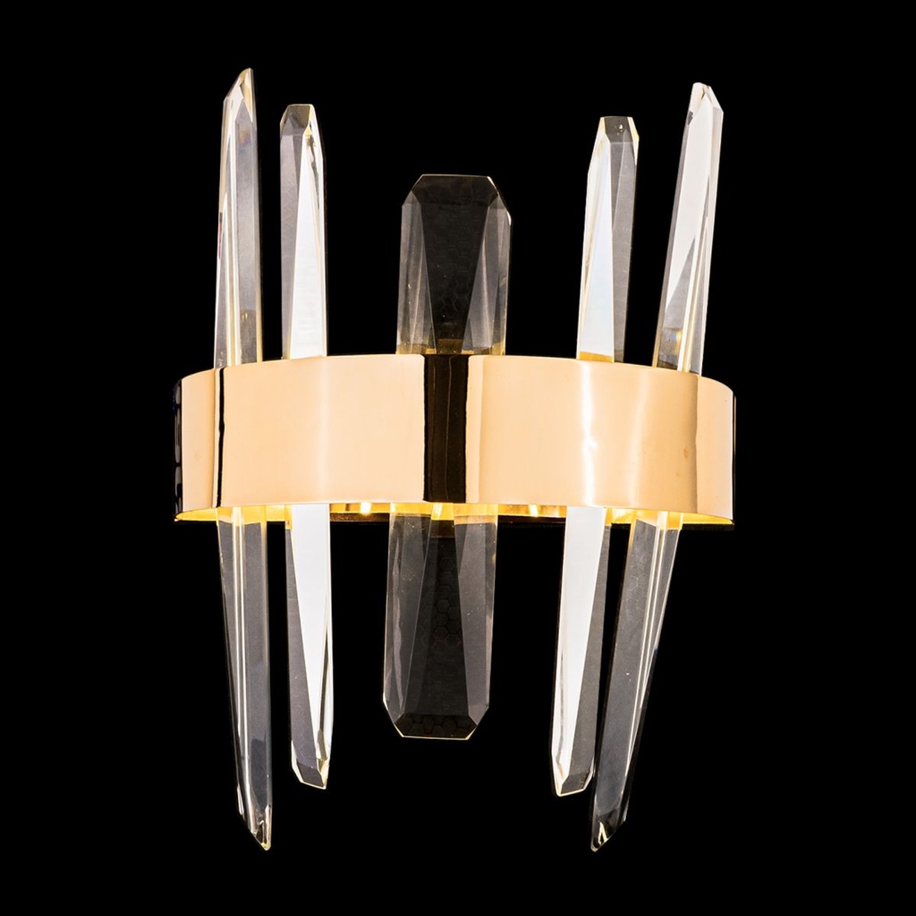 Crystal LED Wall Sconce 9W Warm Light