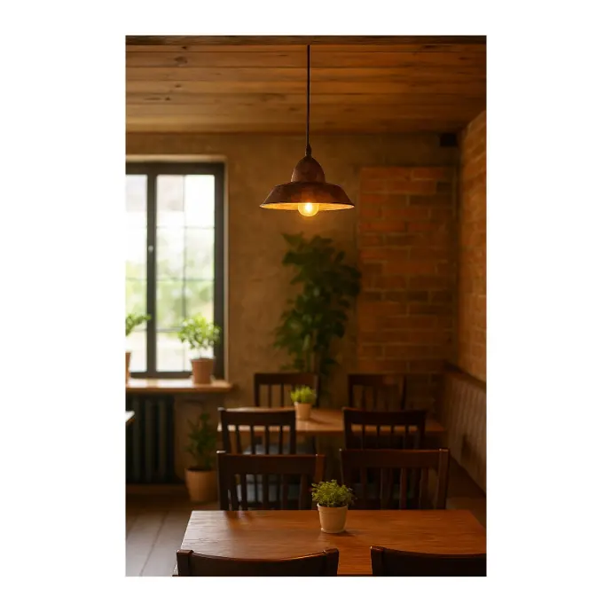 Antique Bronze Single Pendant Light