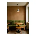 Single Pendant Light - Matt Silver