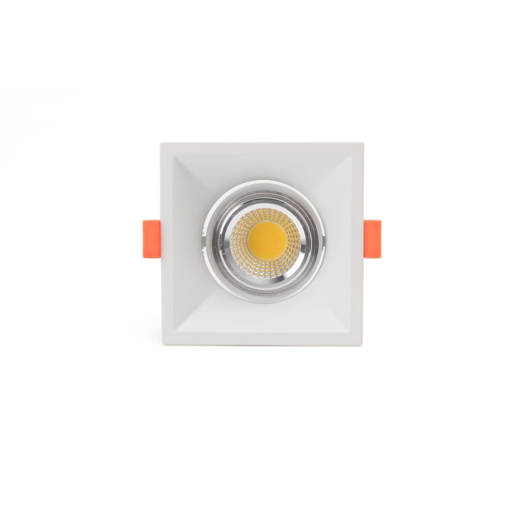 Square Black / White Single Recessed Spotlight