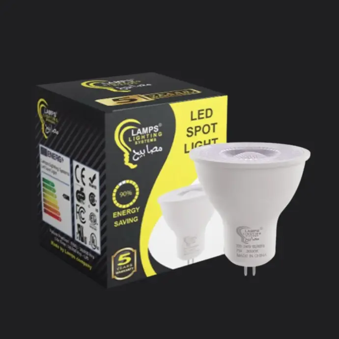 MR16 LED Spot Light Bulb, 7W, 3000K Warm, 380 Lumens, Aluminum Diecast Body 30,000 Hours Lifetime