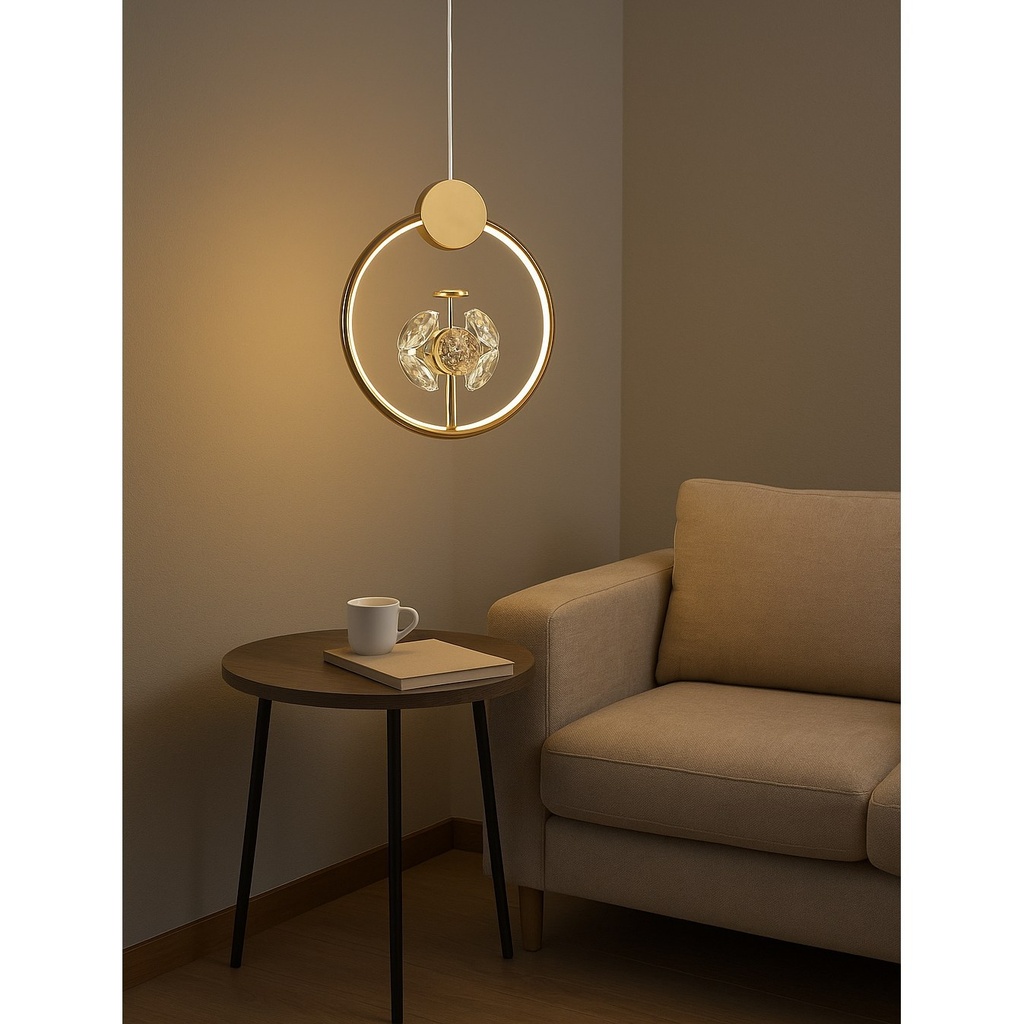 Modern 8W+24W LED Pendant Lamp with G4 Accent Lighting