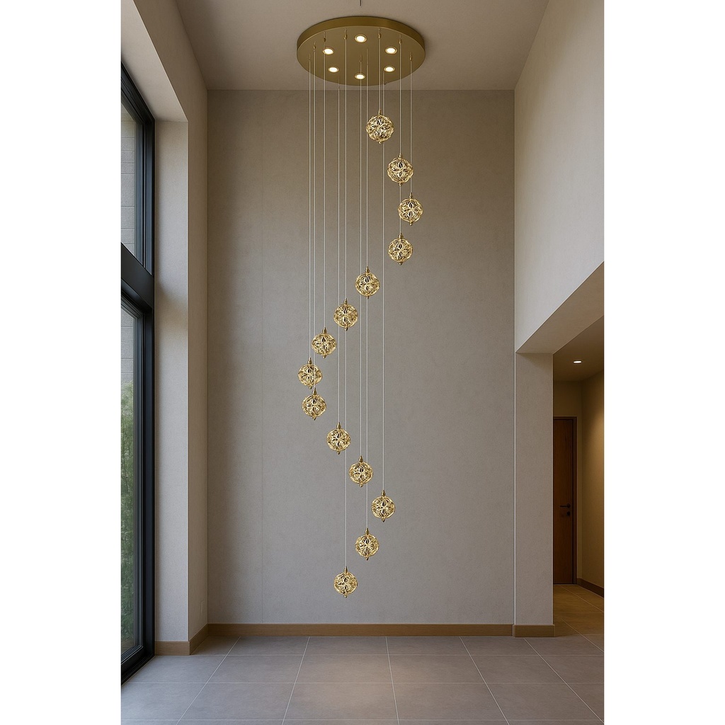 Crystal LED Chandelier - 160W