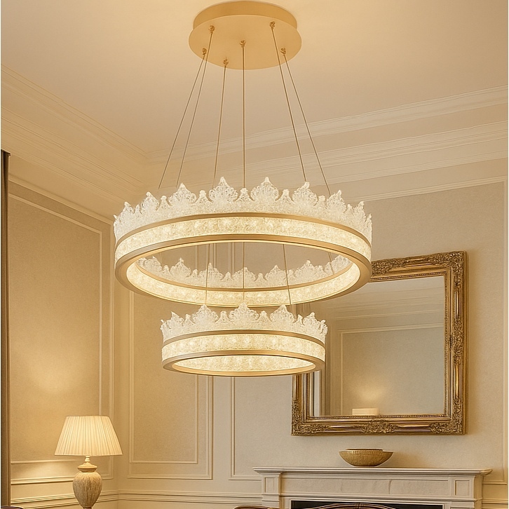 Crystal LED Chandelier with 108W Integrated LEDs