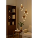 Dual LED Pendant Lamp with Metal + Silicone Construction