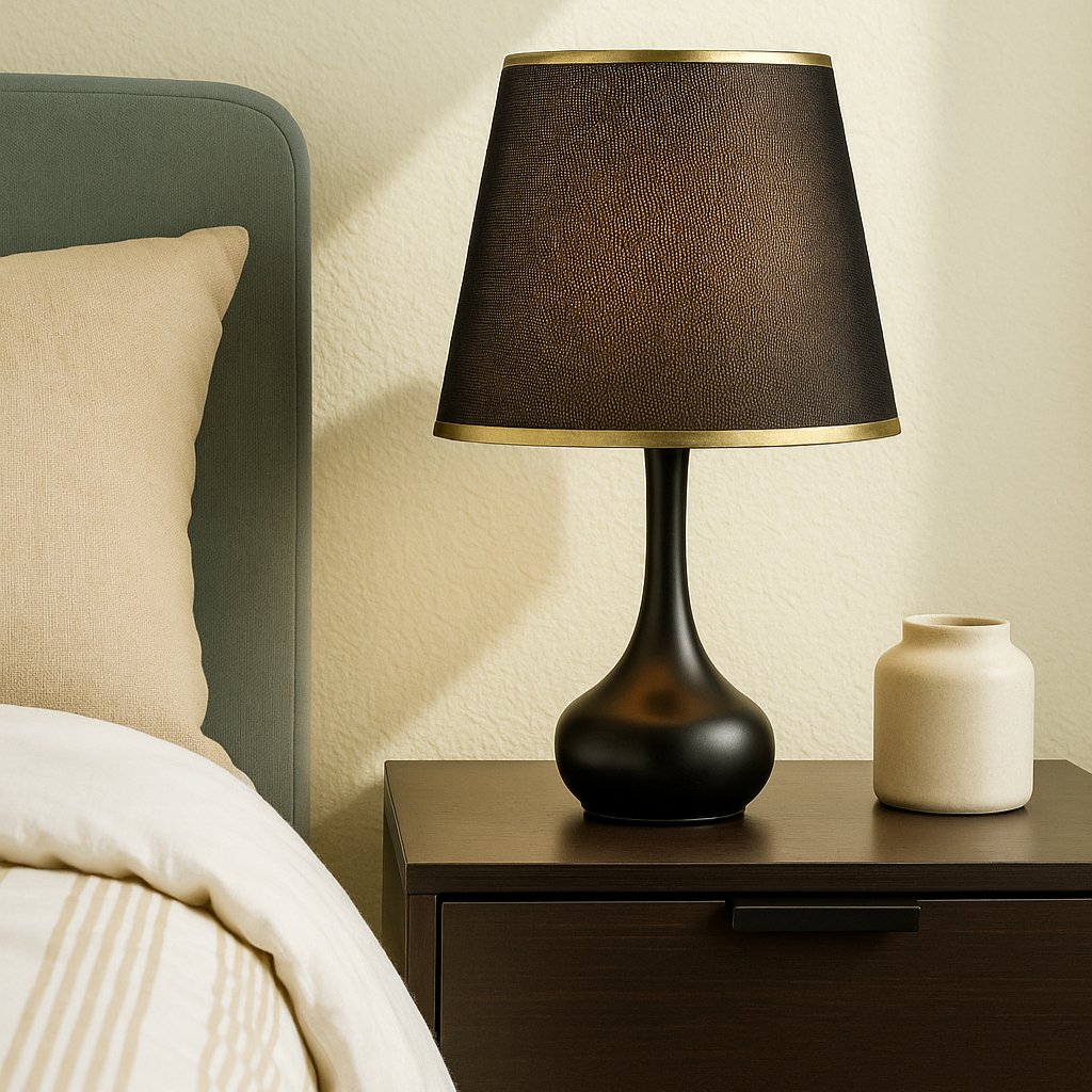Black Fabric Shade Table Lamp