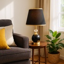 Black Fabric Shade Table Lamp