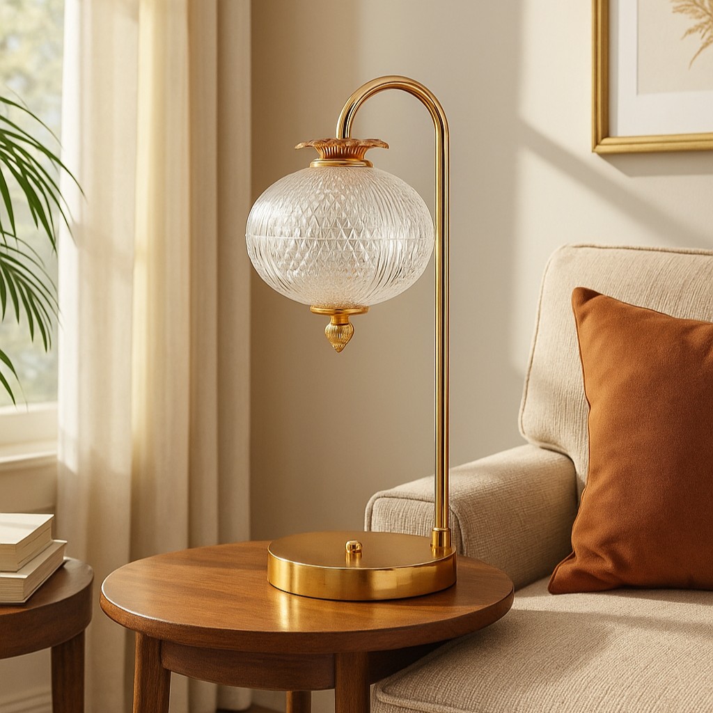 Modern Table Lamp with Adjustable Shade