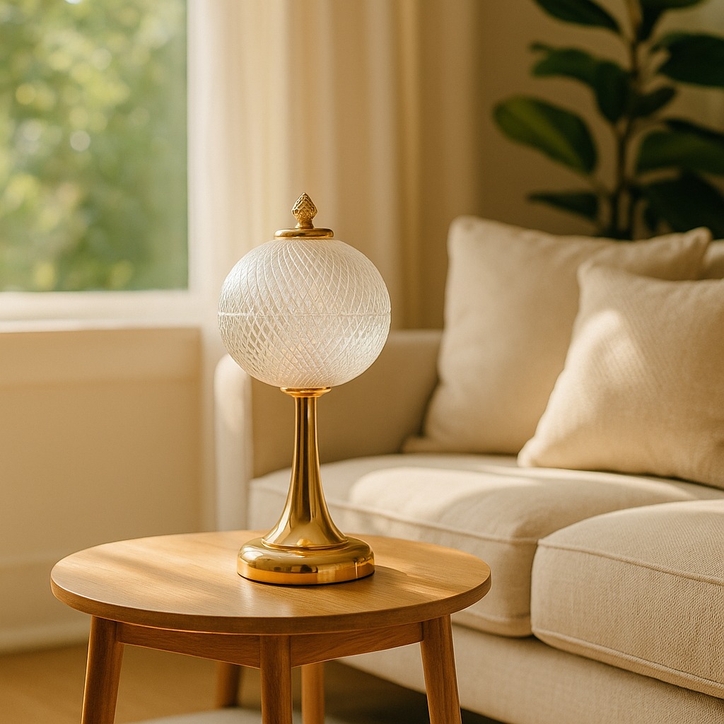Modern Table Lamp with Fabric Shade