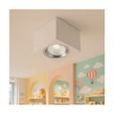 30W White / Black Cylinder Ceiling Spotlight