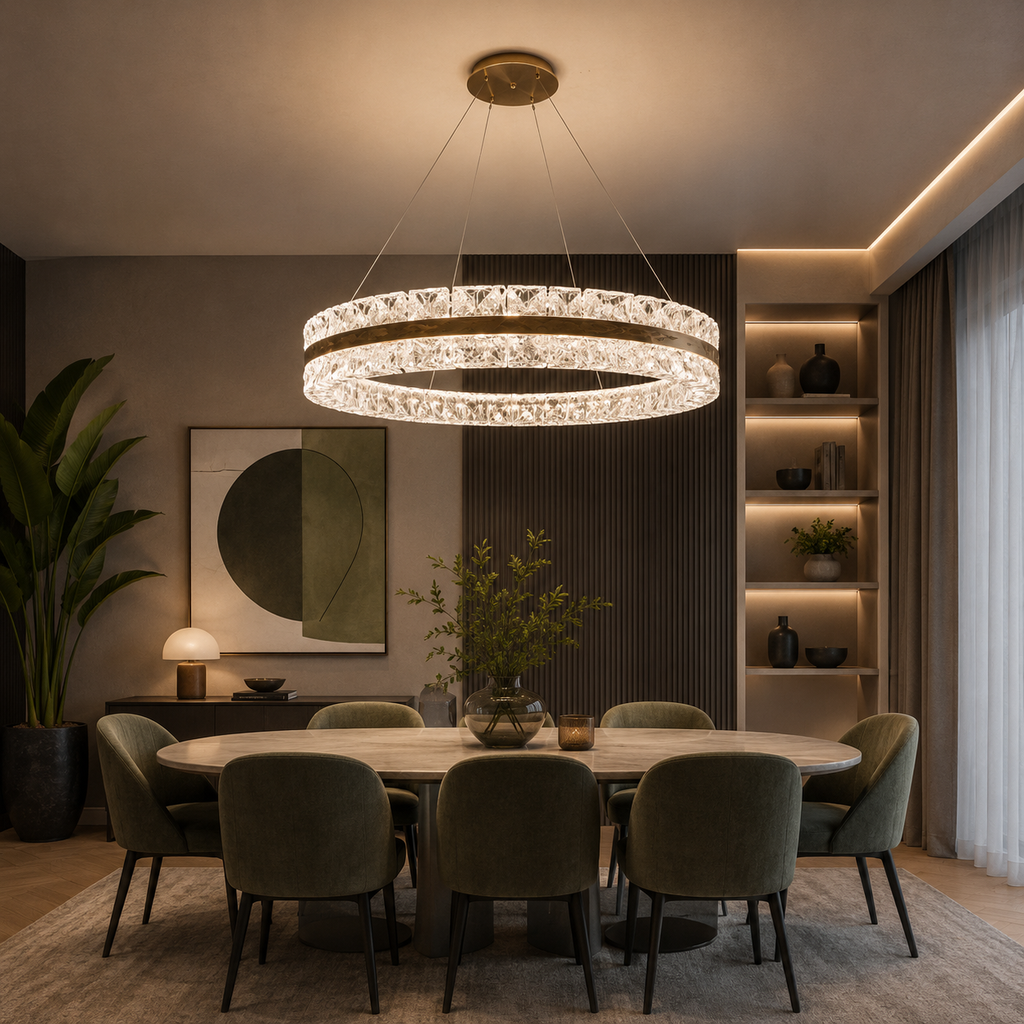 LM - 6479/500 - FGD - 29W - CRYSTAL LED CHANDELIER - ( 61 )