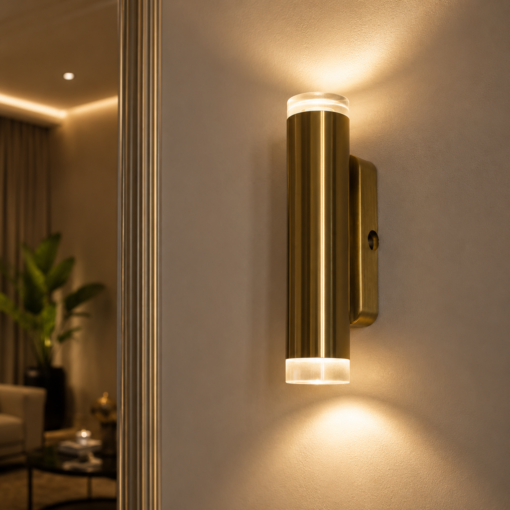LM - DT40240 - 4*24 CM - COPPER - LED WALL LAMP - ( 54 ) - 5W*2