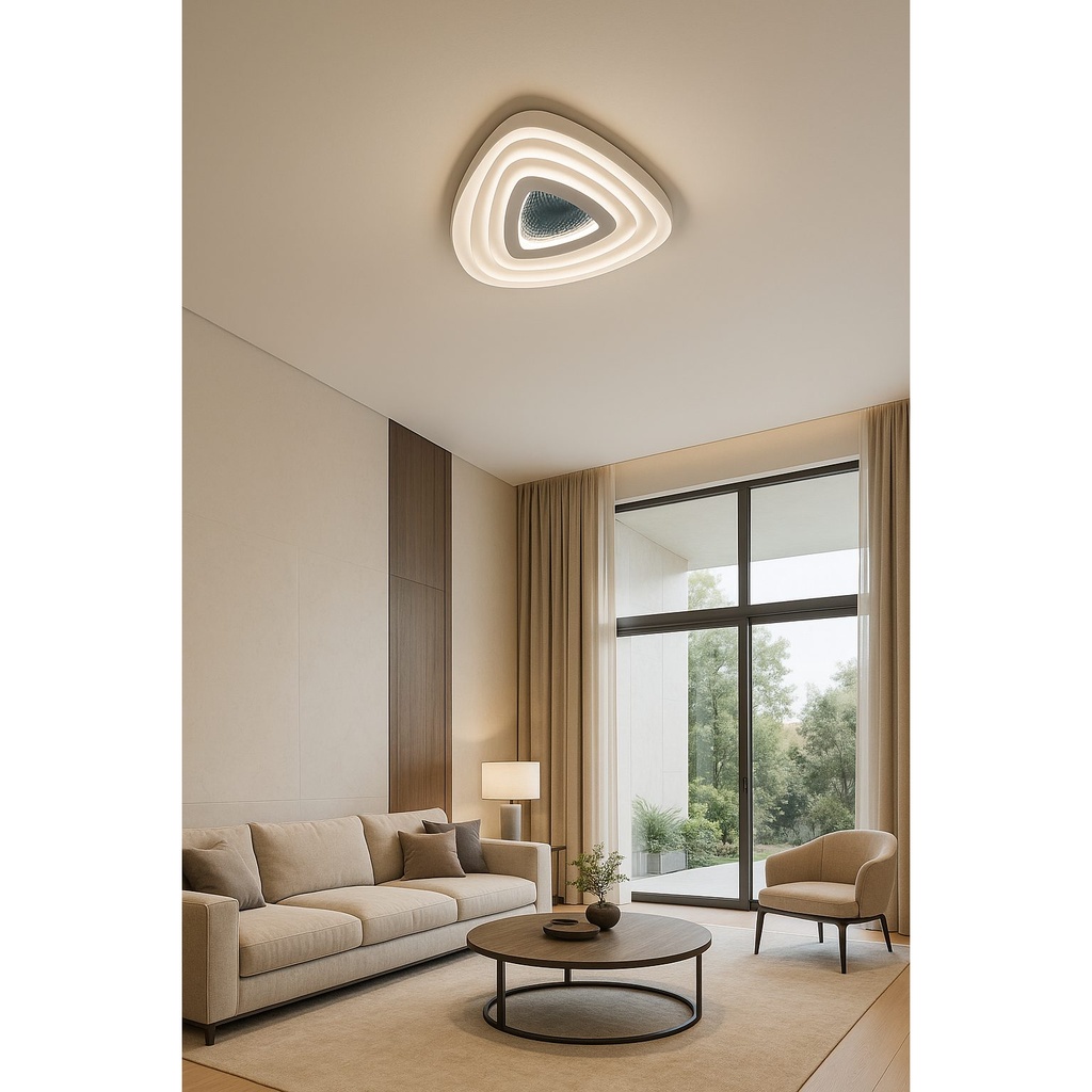 طبق LED - 101W - مصباح سقف لامع وعصري - اضاءة متغيرة