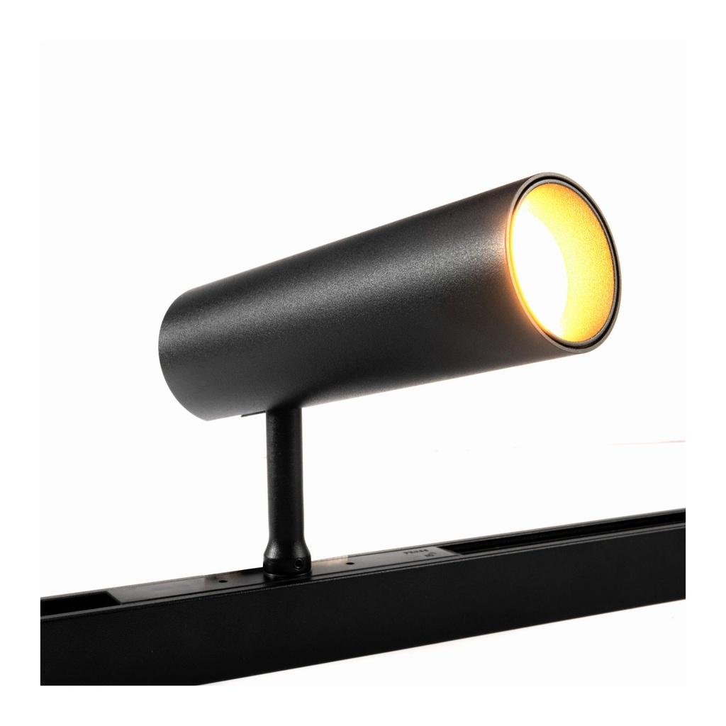 LM-20-B Black Cylinder Classic Magnetic Track Spot Light