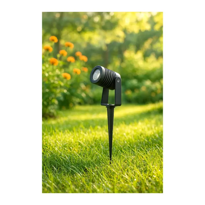 LM-2528 5W Black Aluminum Outdoor Spike Light