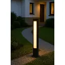 LM-2918 12W Black Iron Outdoor Bollard Light