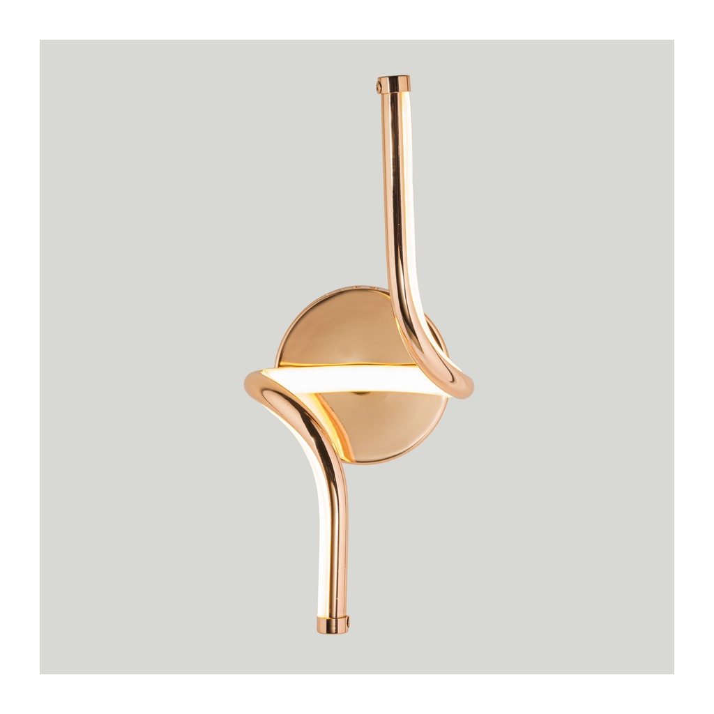 11W Wall Lamp - 3000K Warm Gold / Coffee / Chrome