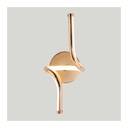 11W Wall Lamp - 3000K Warm Gold / Coffee / Chrome